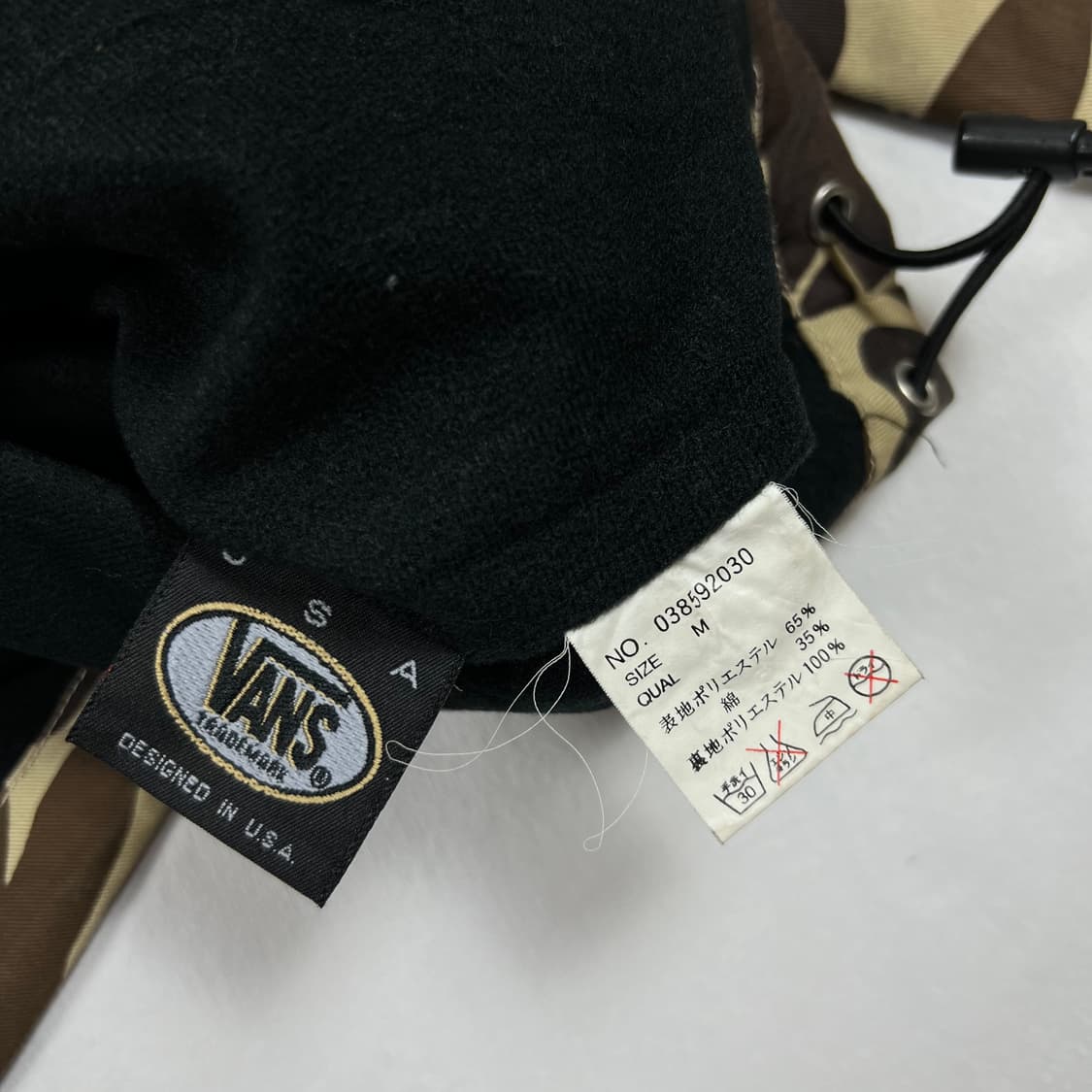 90s 반스 vans 덕 카모패턴 풀오버 아노락 자켓 상품이미지9