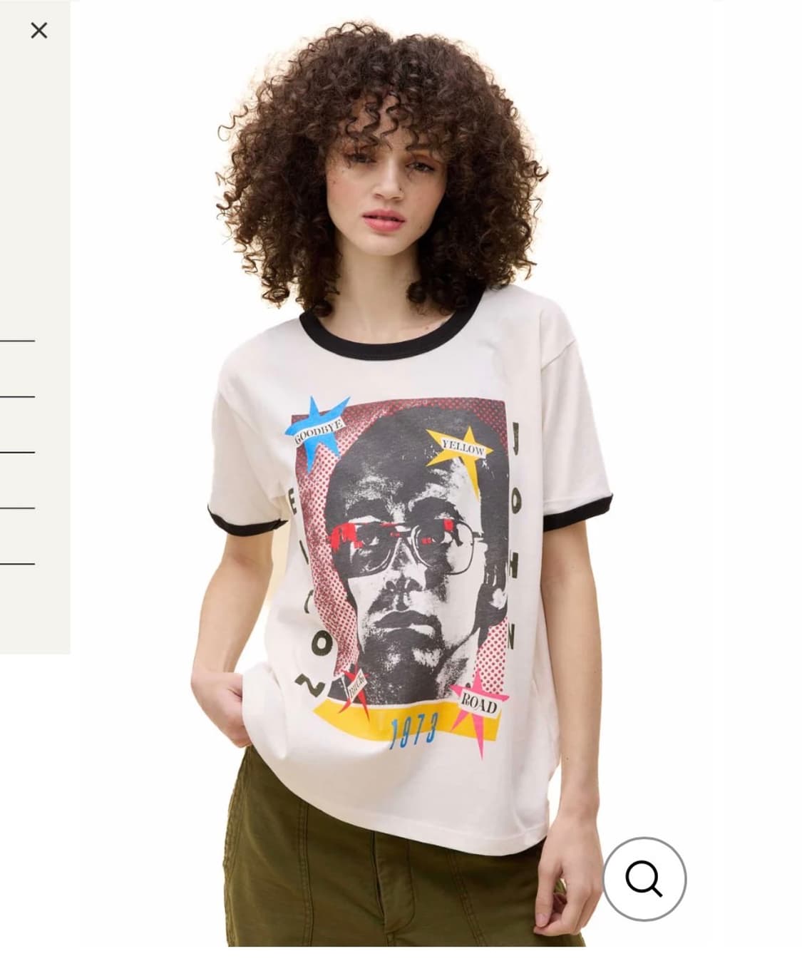 Elton John 1973 Pop Art Oversized Ringer 상품이미지3