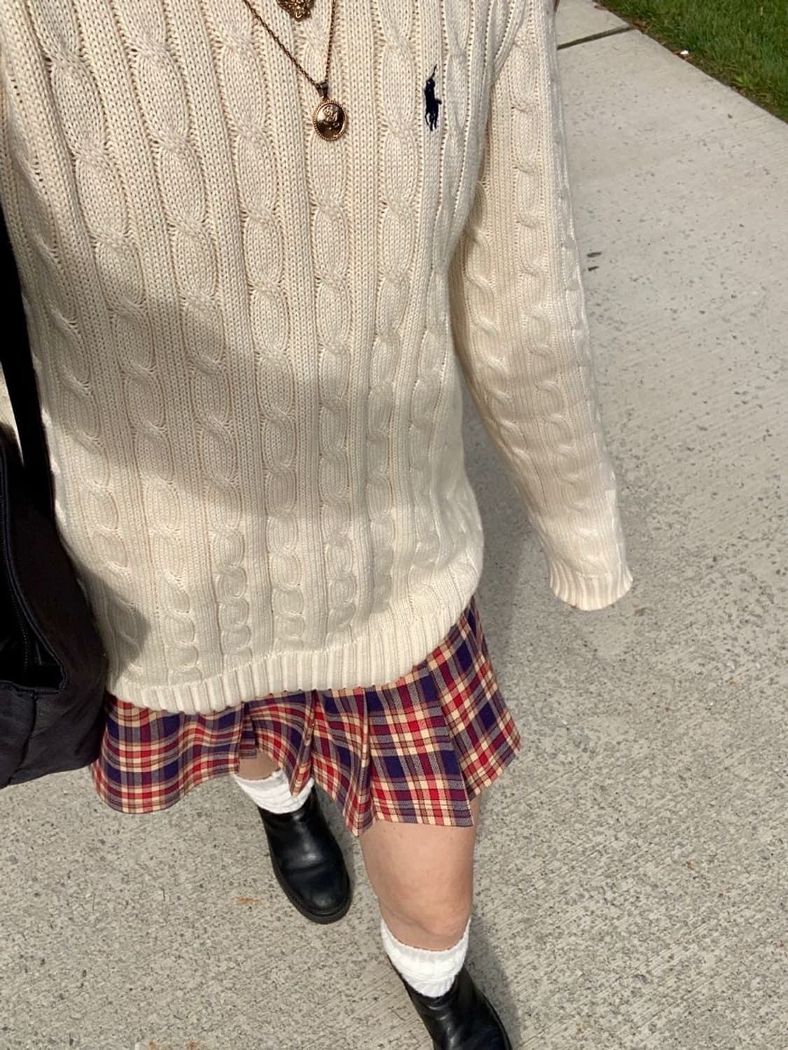 헤지스 울100 체크스커트 상품이미지6