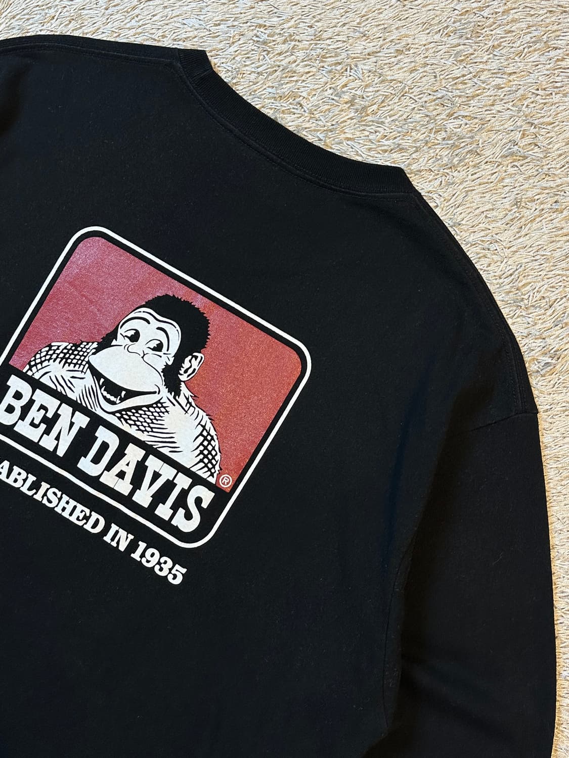 벤데이비스 BEN DAVIS 아이콘 프린팅 롱슬리브 긴팔 블랙 상품이미지5