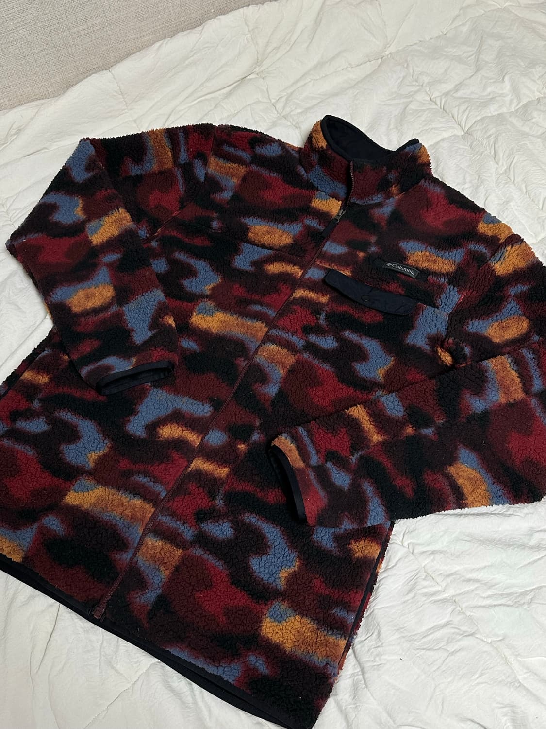 콜롬비아 컬럼비아 퍼플 카모 후리스 플리스 뽀글이  XL  상품이미지2