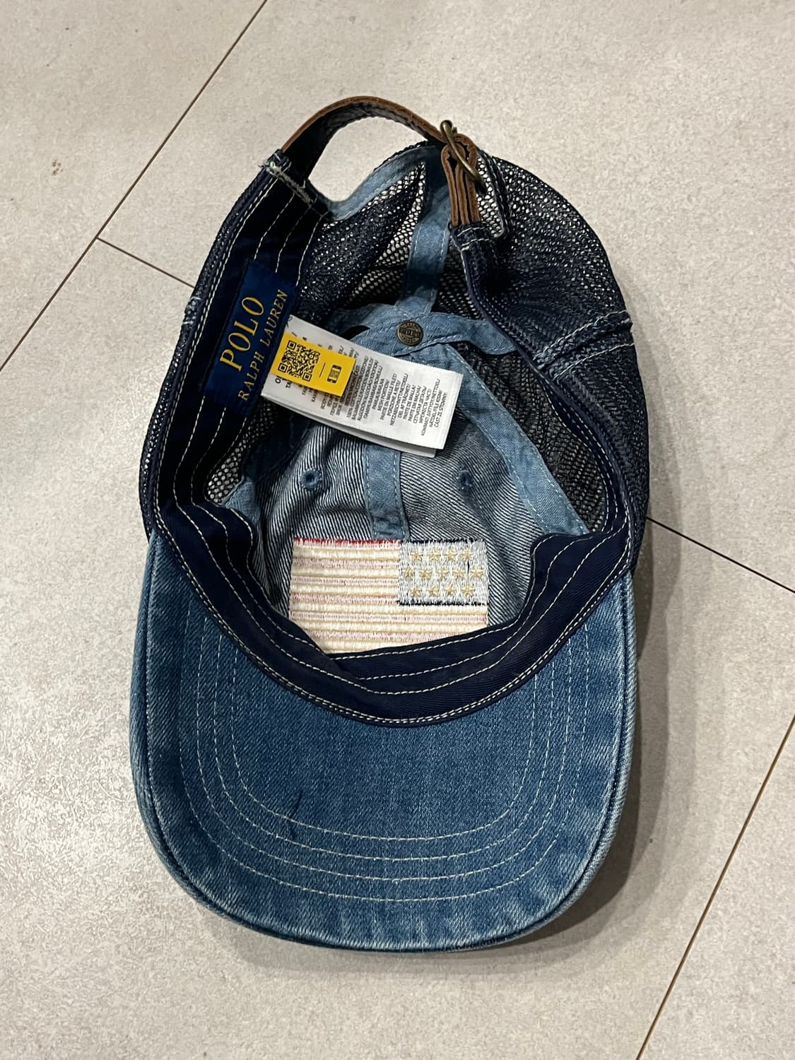 폴로 플래그 데님 볼캡 상품이미지2