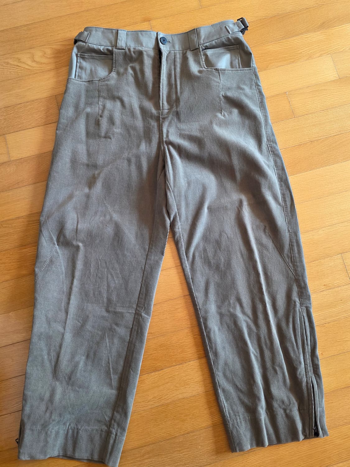 22fw 폴리테루 하나비 팬츠 올리브 XL 판매 상품이미지2