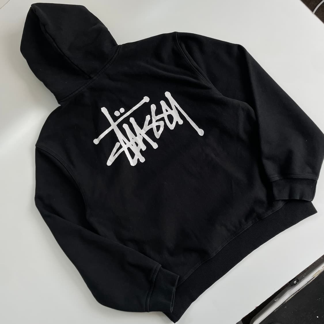 Stussy 스투시 블랙 스탁 후드티 상품이미지1