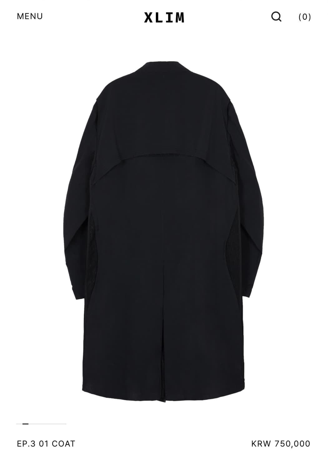 XLIM EP.3 01 COAT 2 SIZE 상품이미지2