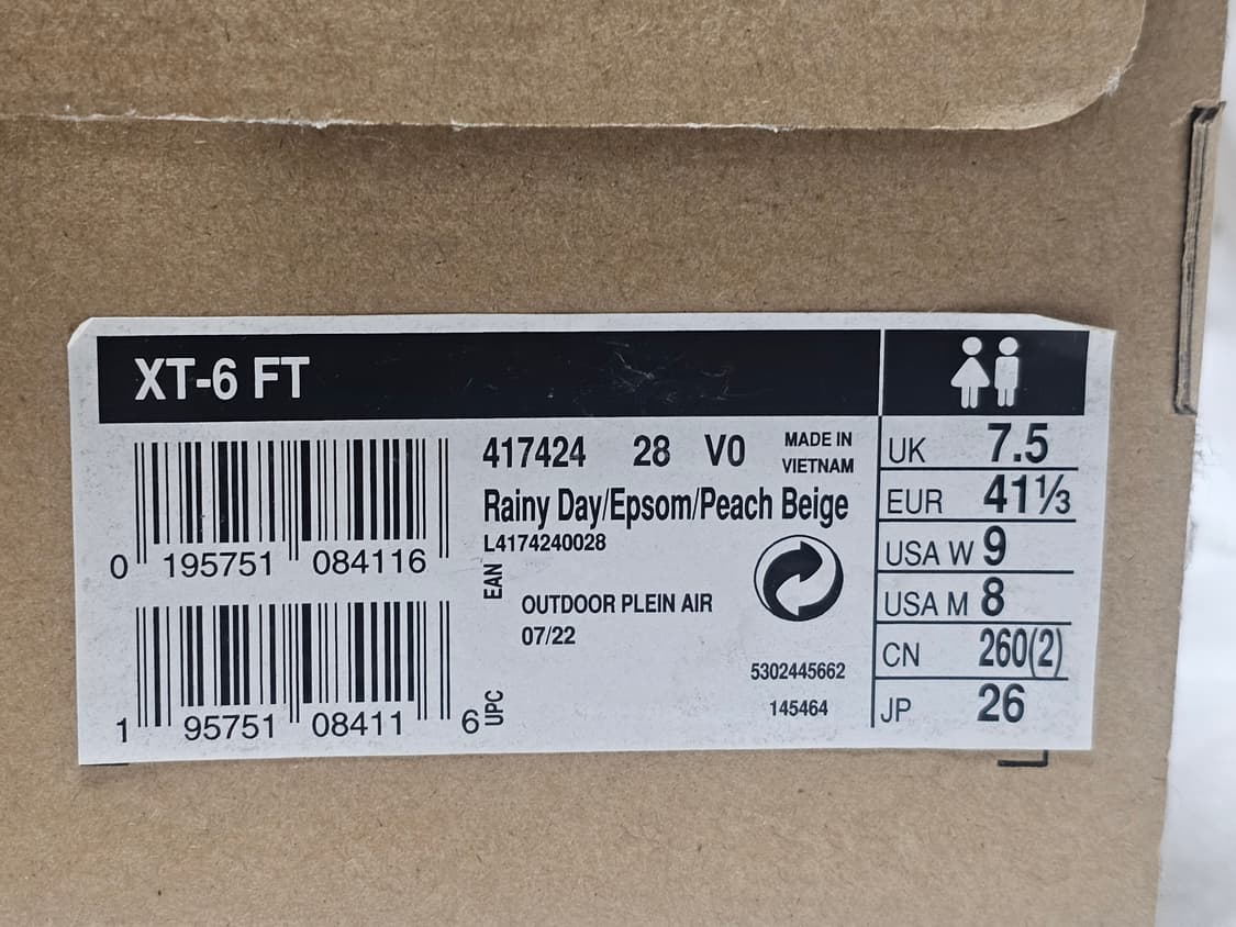 살로몬 XT-6 FT 레이니 데이 앱송 260 상품이미지8
