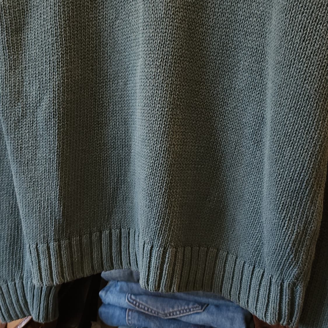 90s 폴로 니트 스키퍼 골지 니트 스웨터 코튼 니트 L 상품이미지8