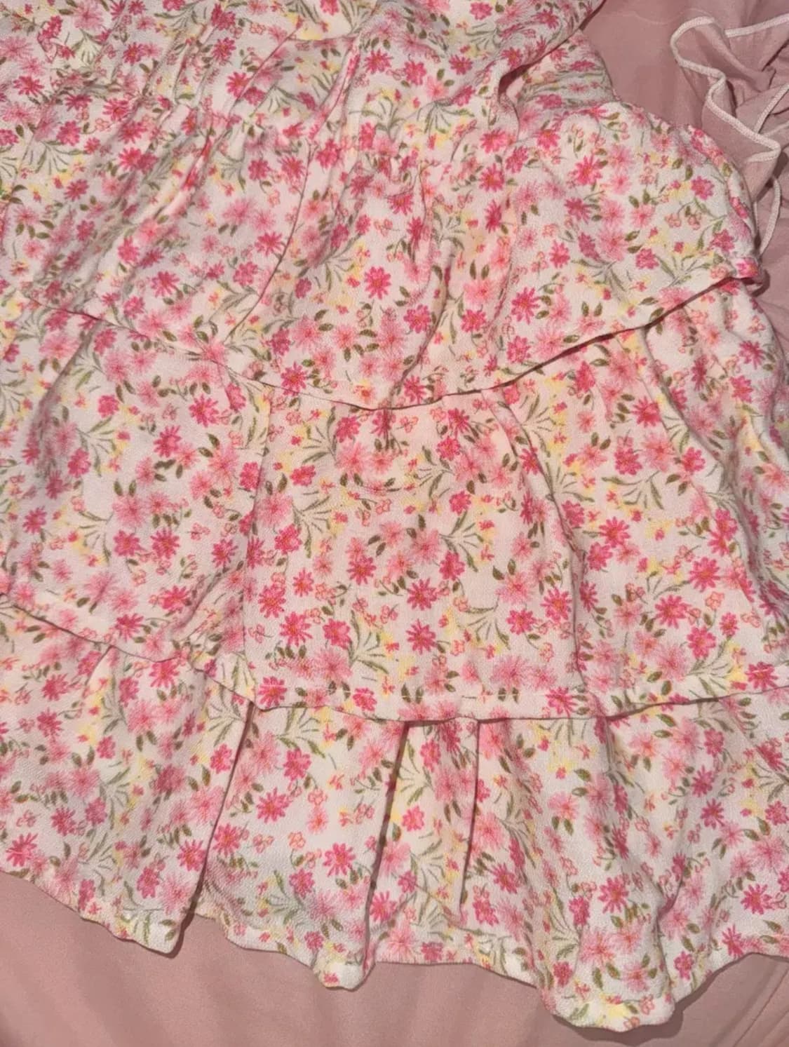 일본빈티지 y2k 리본 플라워 원피스 히메카지 갸루 모리걸 하구미 로리타 상품이미지4