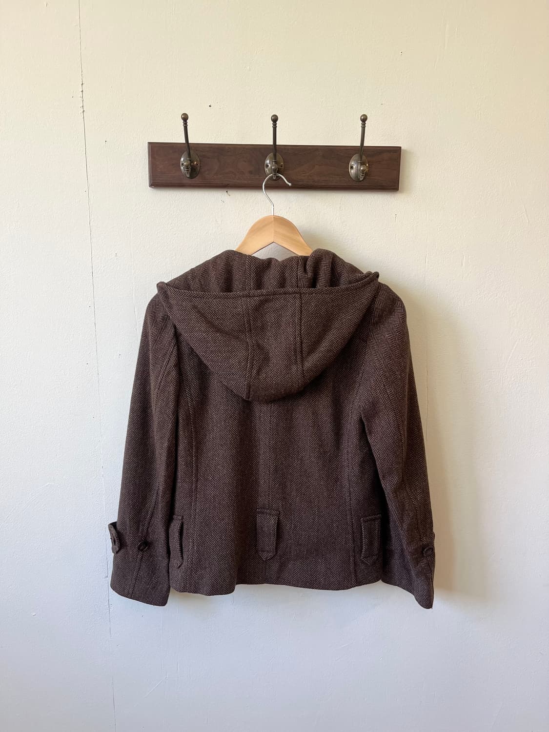 zucca 헤링본 더블 코트 상품이미지4