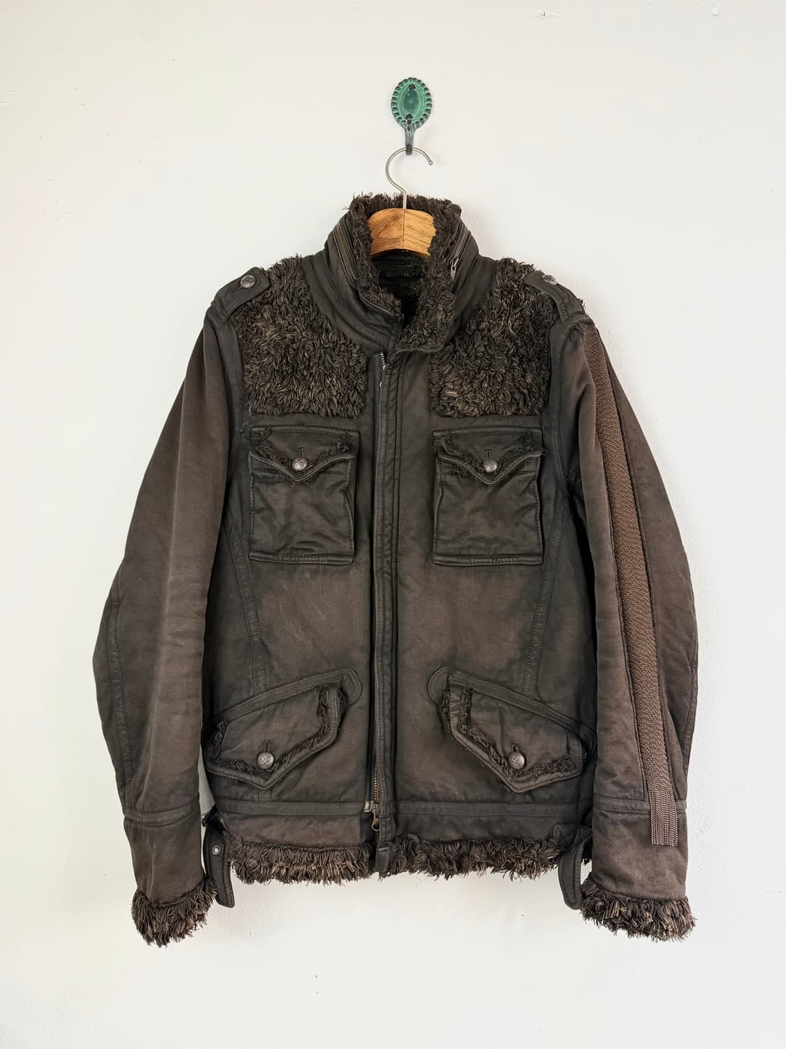 HALB by 키미노리 모리시타 체인 트리밍 필드 자켓 상품이미지2