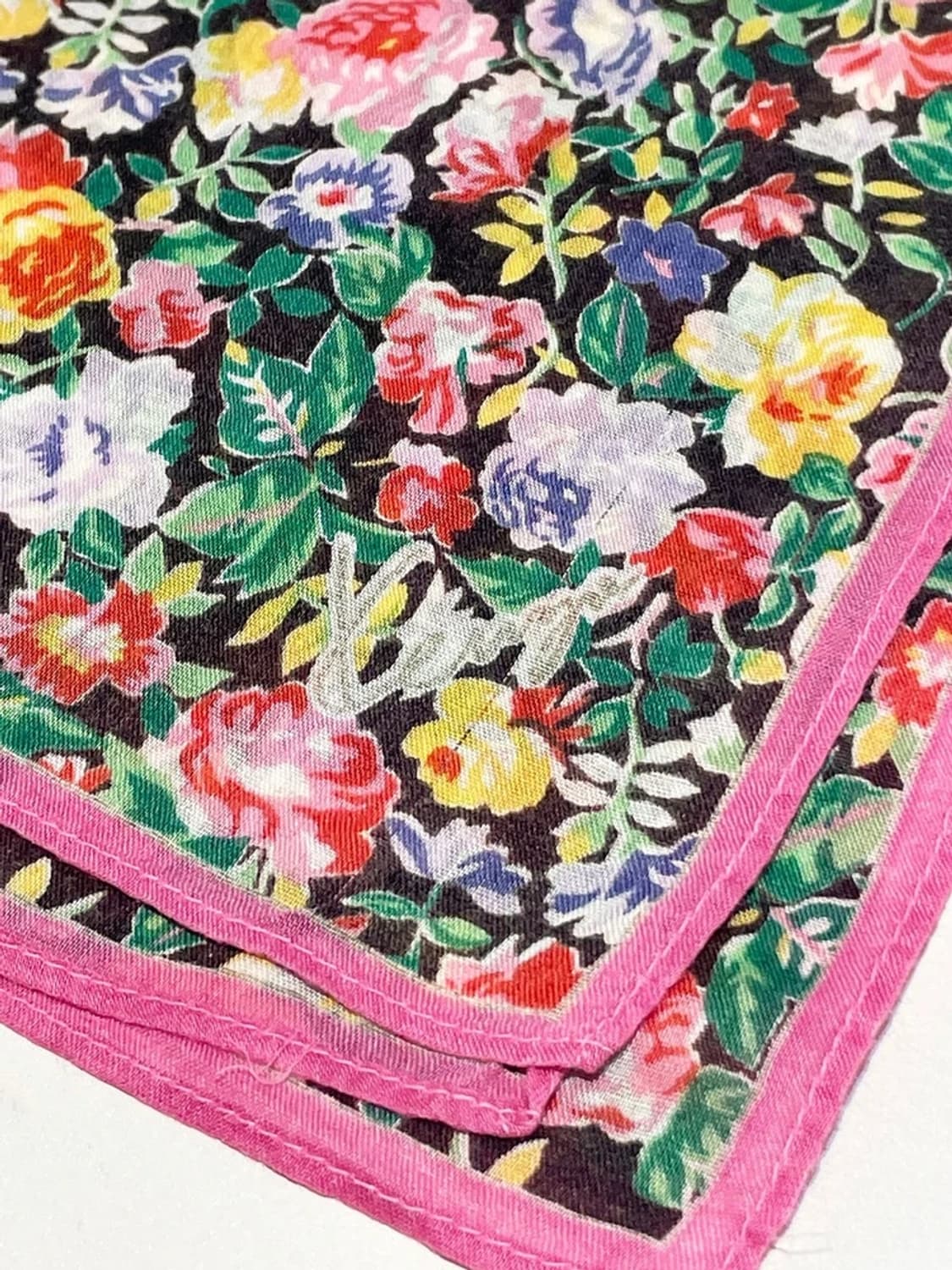 겐조 00s 재팬 플라워 패턴 쁘띠 손수건 A1462 상품이미지4