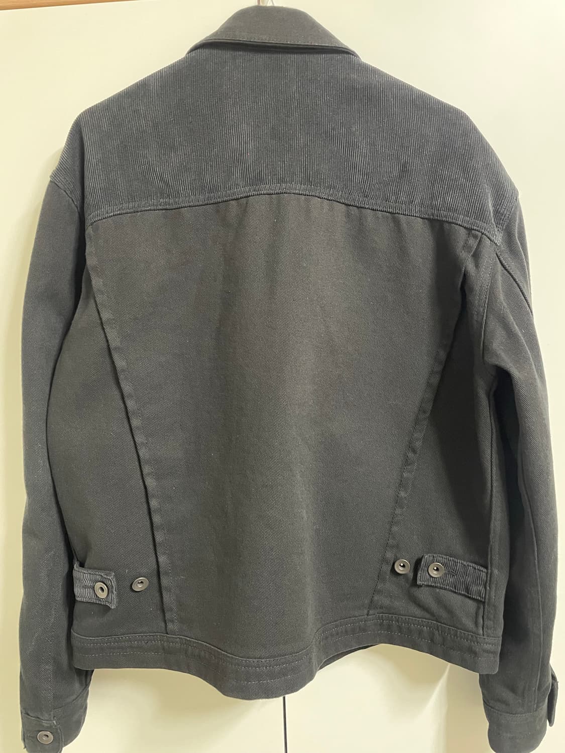 (S) ETCE 이티씨이 지퍼 트러커 자켓 블랙 상품이미지4