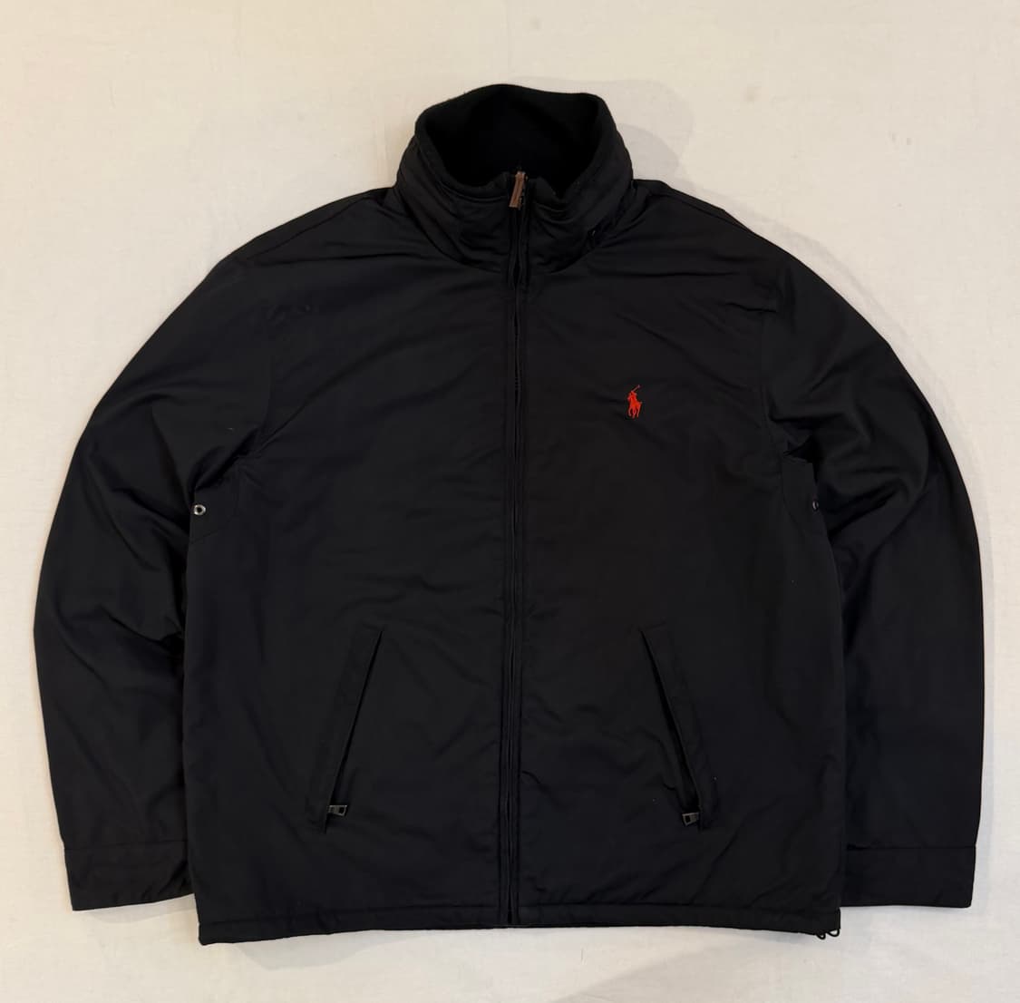 폴로 랄프로렌 폴리쉘 페리 스윙탑 봄버자켓 블랙 상품이미지1