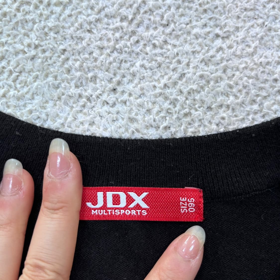 95 JDX 남성 블랙 골프웨어 긴팔 (보풀확인) 0526E 상품이미지3