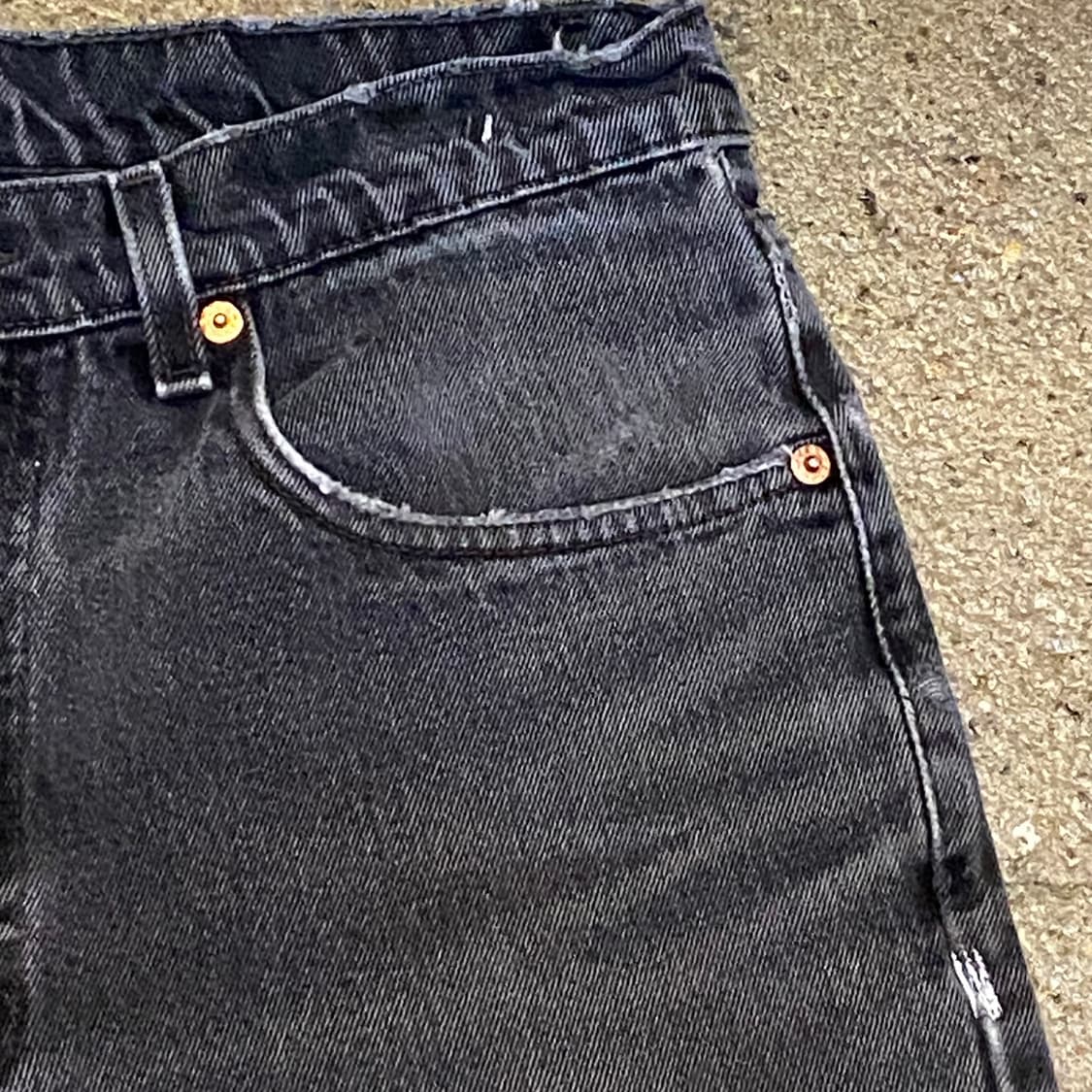 레어 90s Made in USA 빈티지 리바이스 550 블랙진 청바지 상품이미지4
