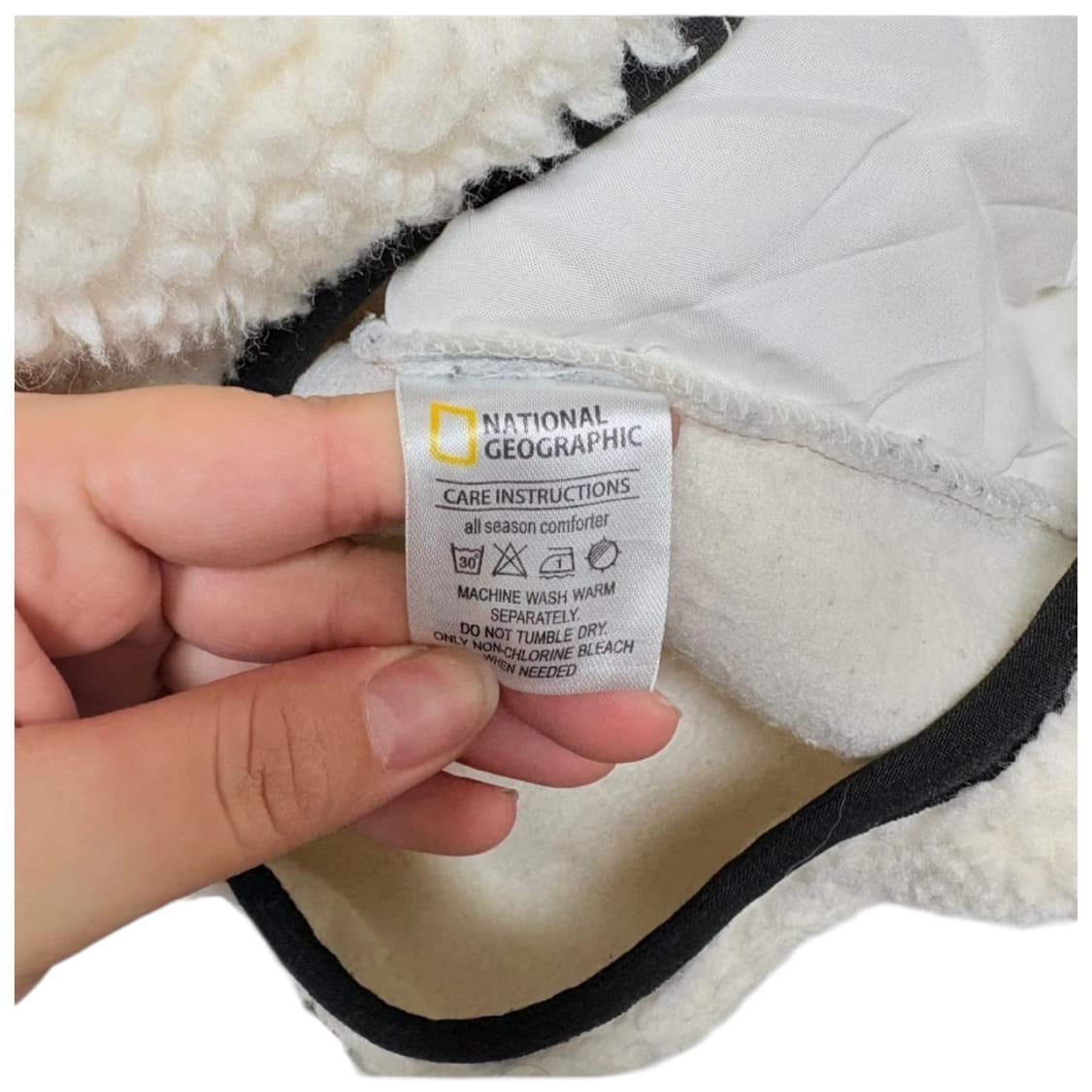 내셔널지오그래픽 아이보리 뽀글이 후리스 플리스자켓 상품이미지5