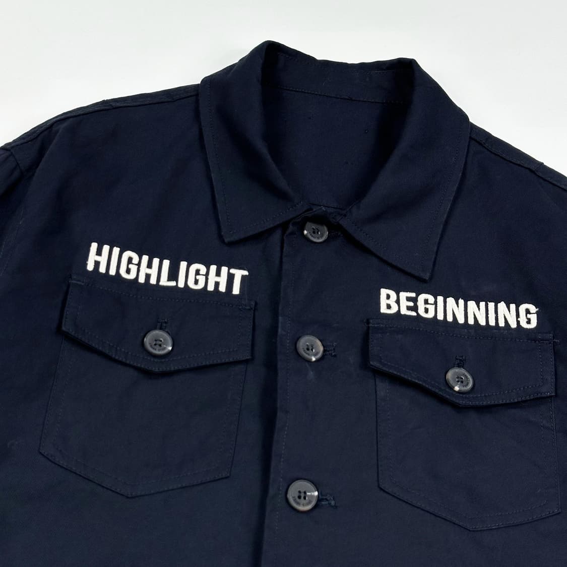 VTG 빈티지 블랙 코튼 코치자켓 (L) 상품이미지4