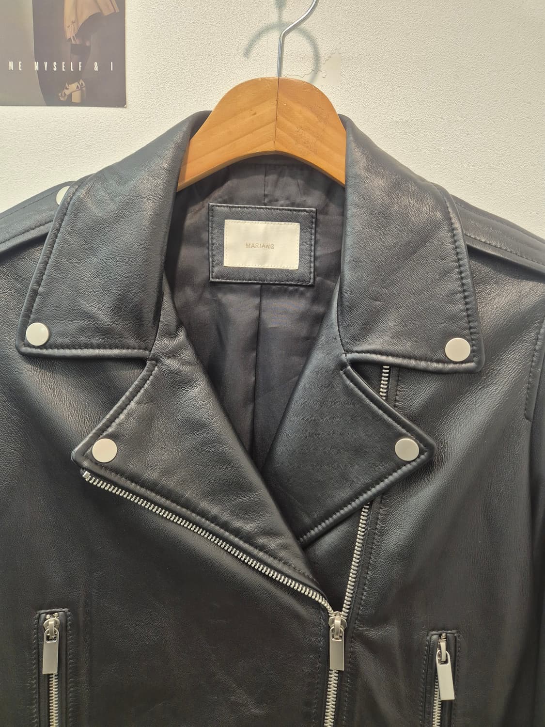 MARIANG 가죽 자켓 검정  M 상품이미지2