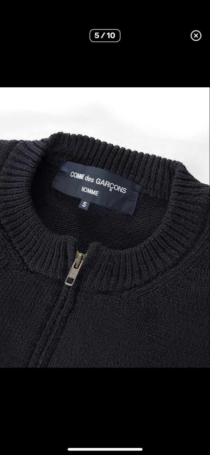 꼼데가르송 옴므 집업 스웨터 05aw S 상품이미지5