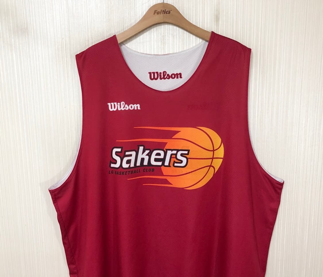 KBL 윌슨 창원 LG세이커스 트레이닝유니폼/져지(양면) 상품이미지2