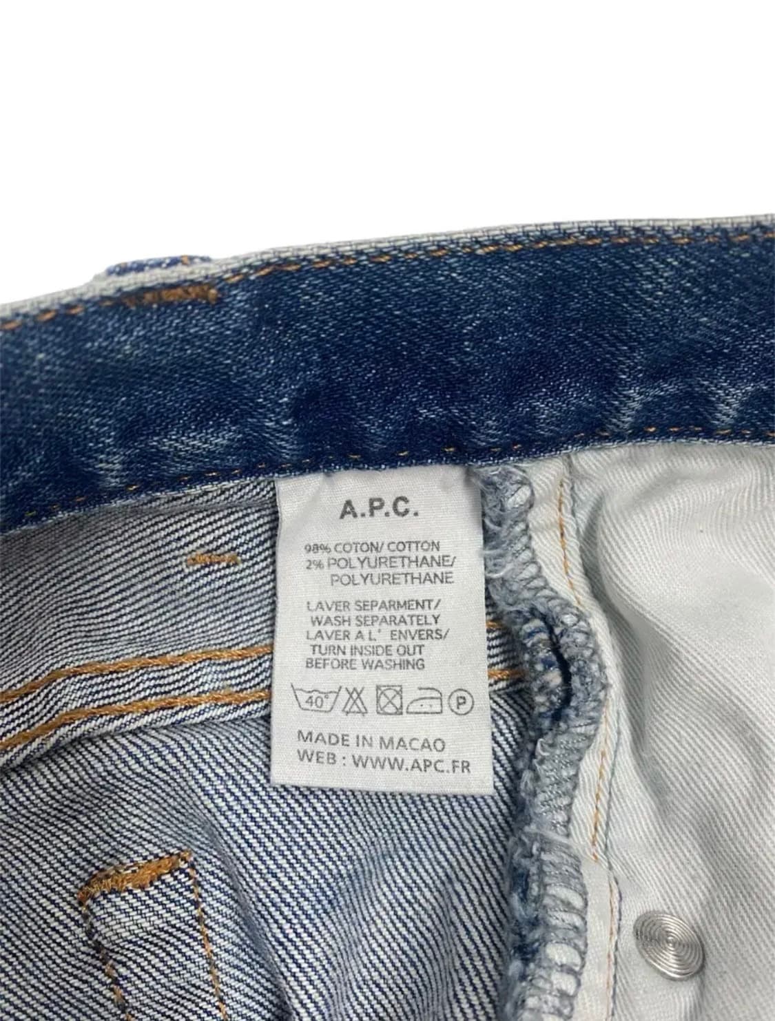 아페쎄 A.P.C. 데님 반바지 -32사이즈 상품이미지6