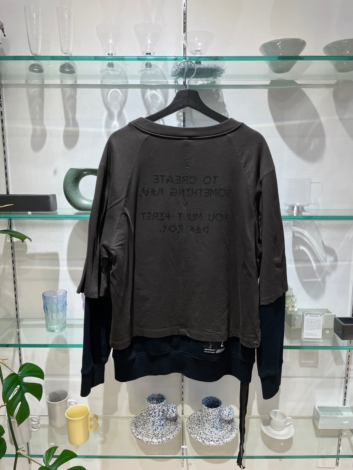 언레이블 프로젝트 layered sweatshirt 상품이미지2