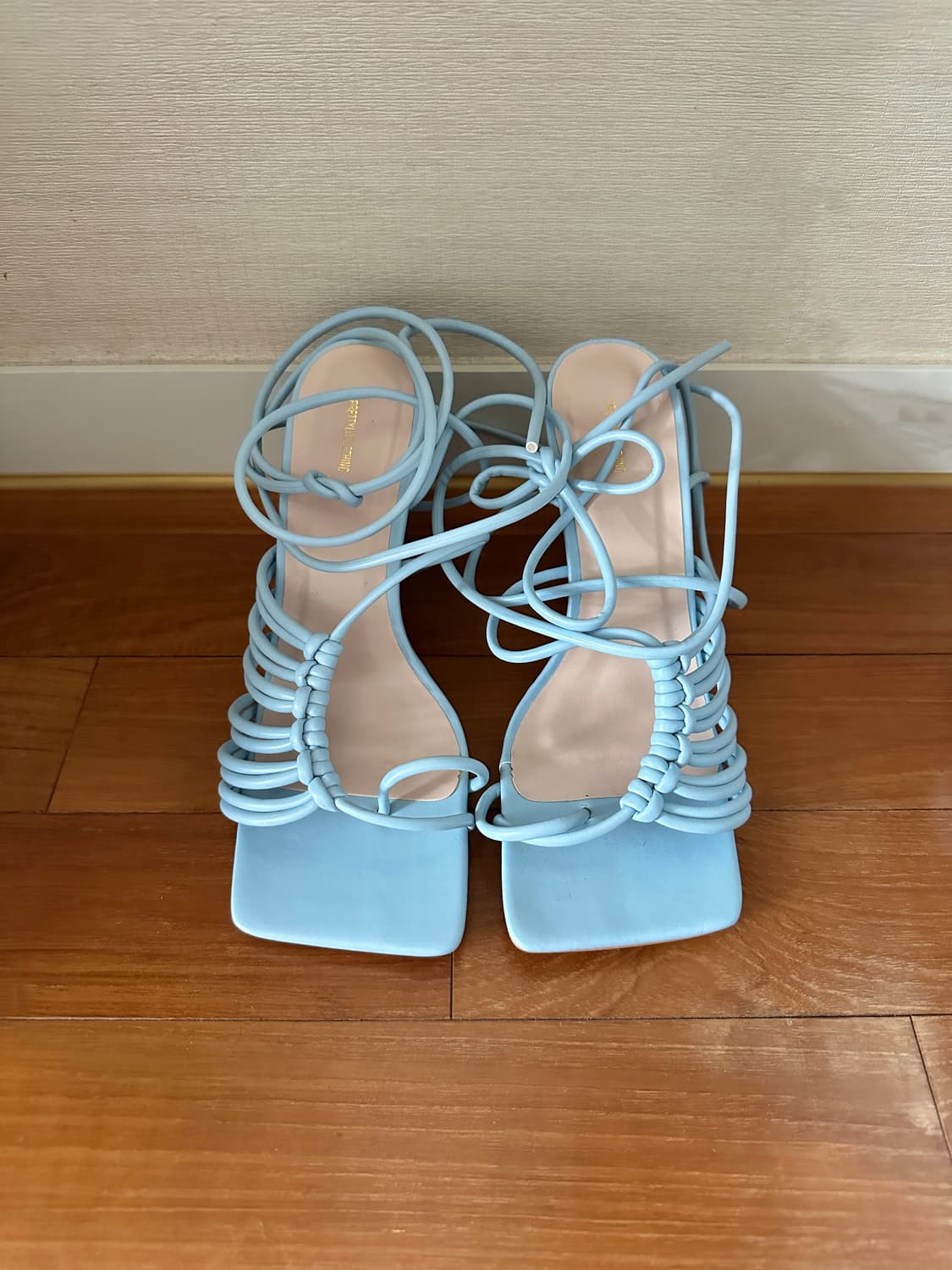 레이스업 힐샌들 스카이블루 UK4 상품이미지1