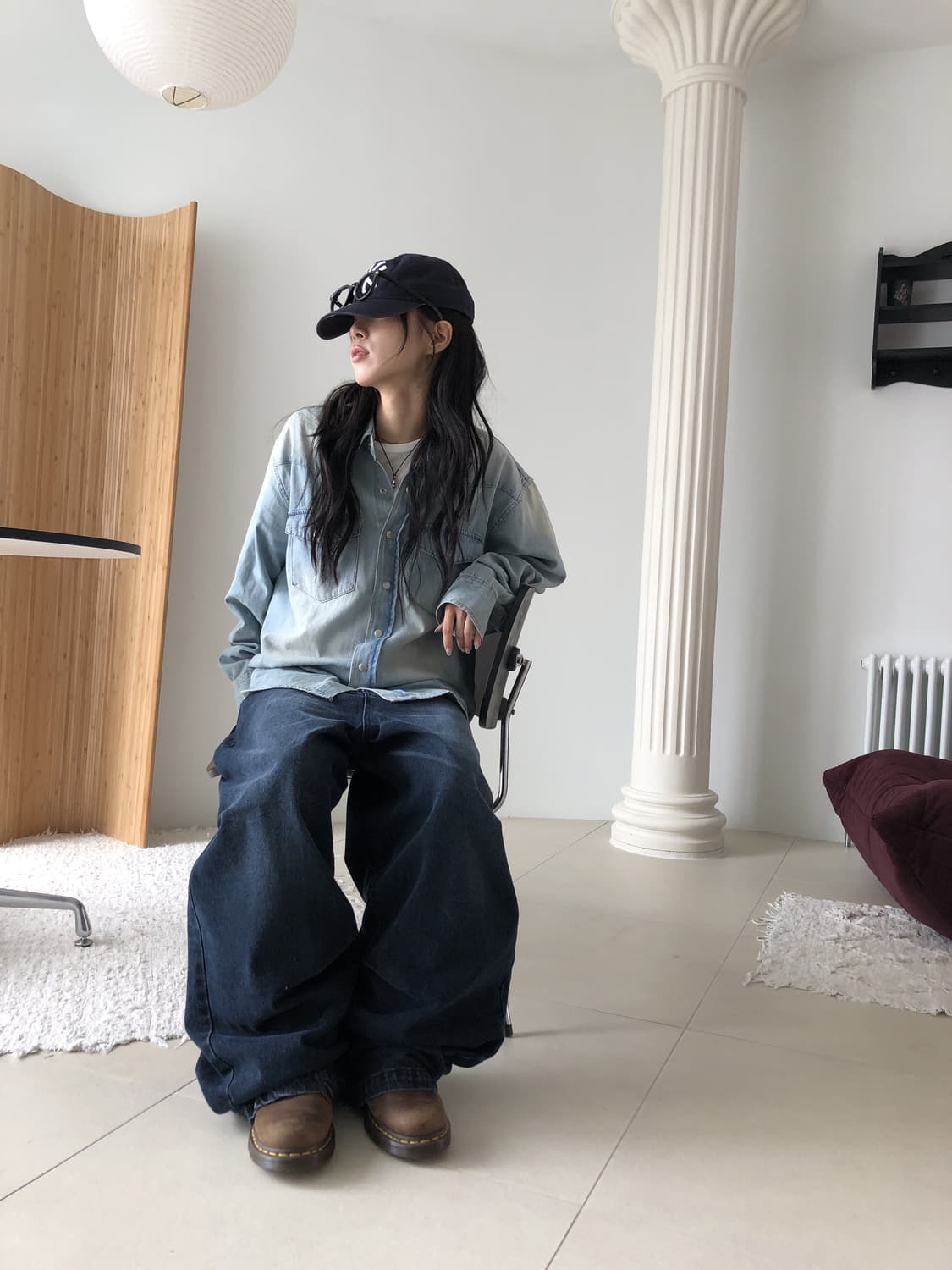 릿킴 핀턱 벌룬 팬츠 S 상품이미지5