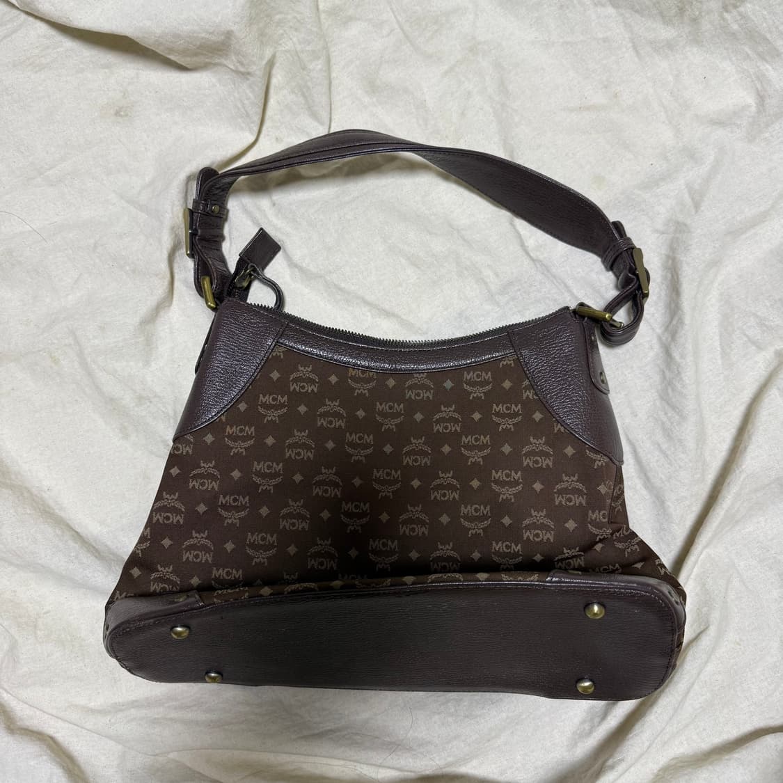 엠씨엠 빈티지 브라운 숄더백  상품이미지2