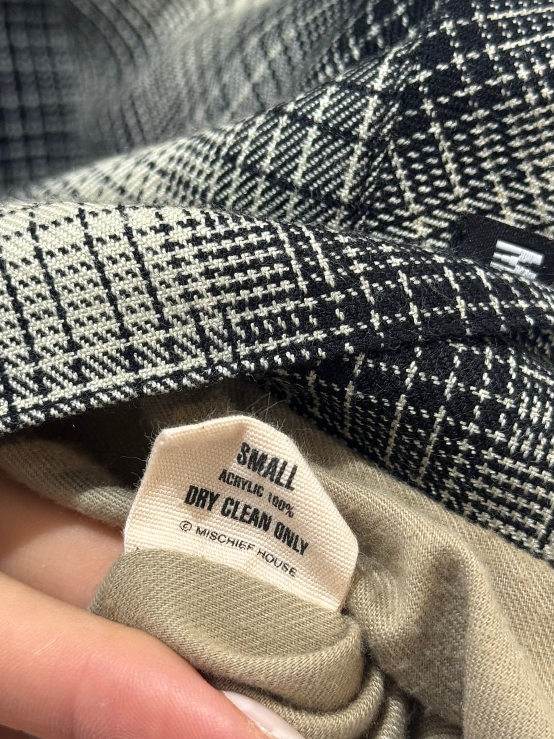 MSCHF Checkboard patterned zip-up jacket 상품이미지5