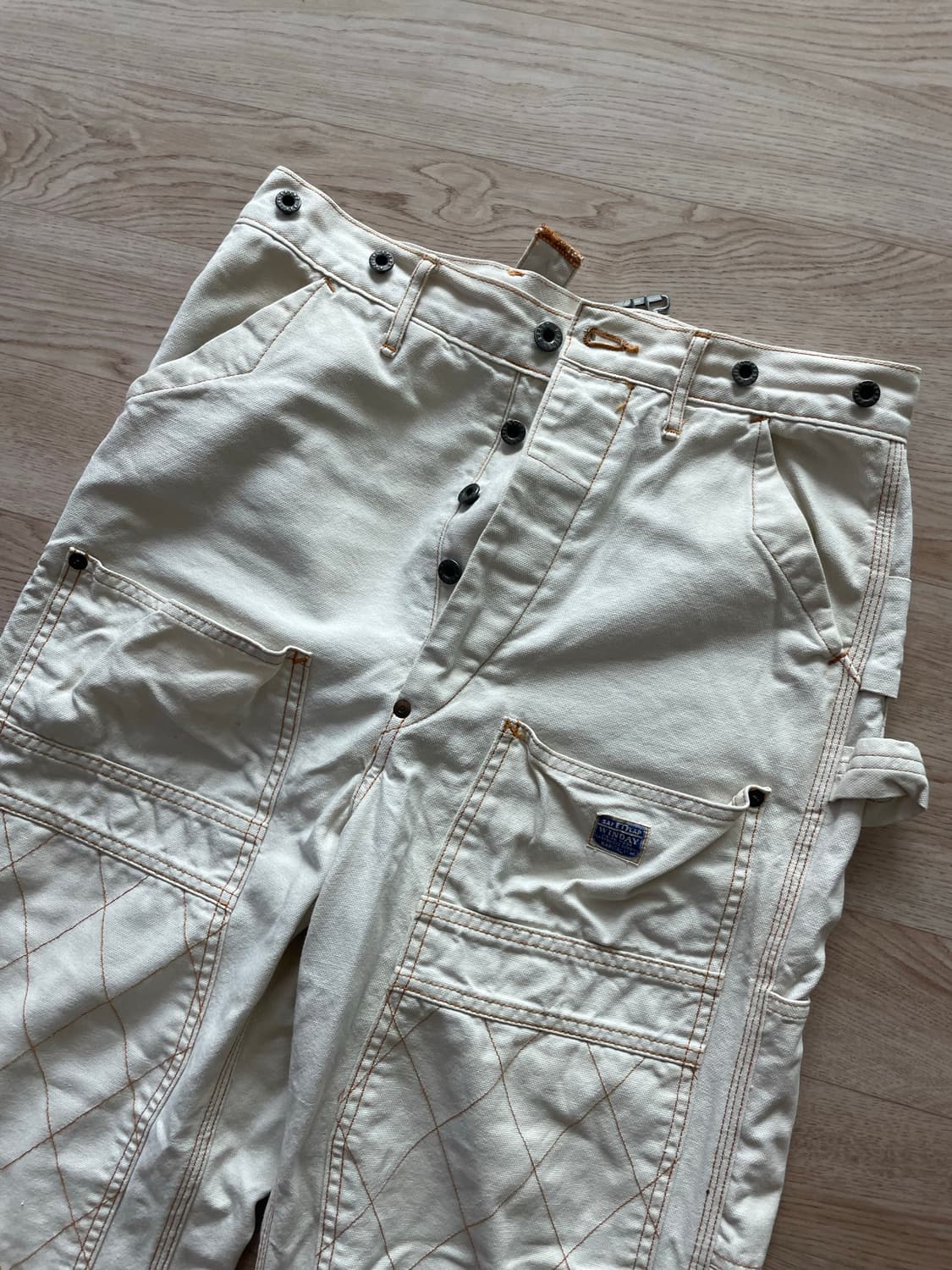 캐피탈 럼버팬츠 키나리 더블니 팬츠 1size 상품이미지6