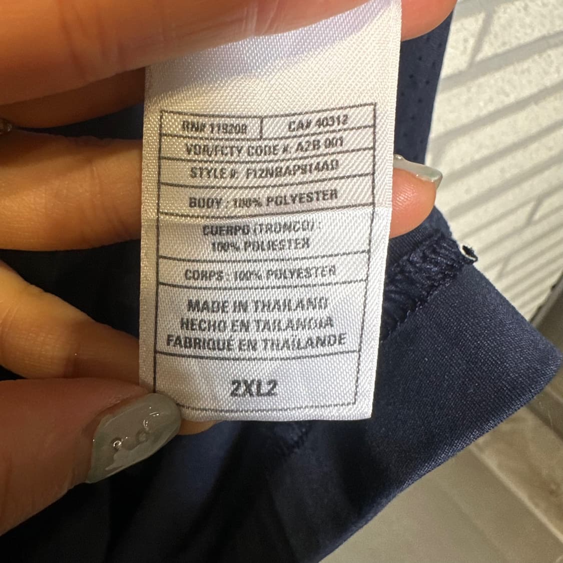 아디다스 NBA OKC 썬더 로고 롱슬리브 브이넥 삼선 디테일 네이비 상품이미지5