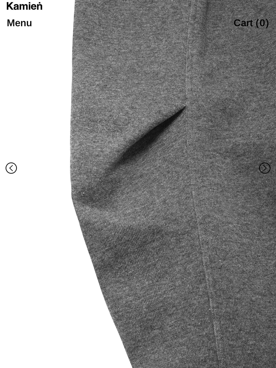 카미엔 코지 울 팬츠 그레이 상품이미지4