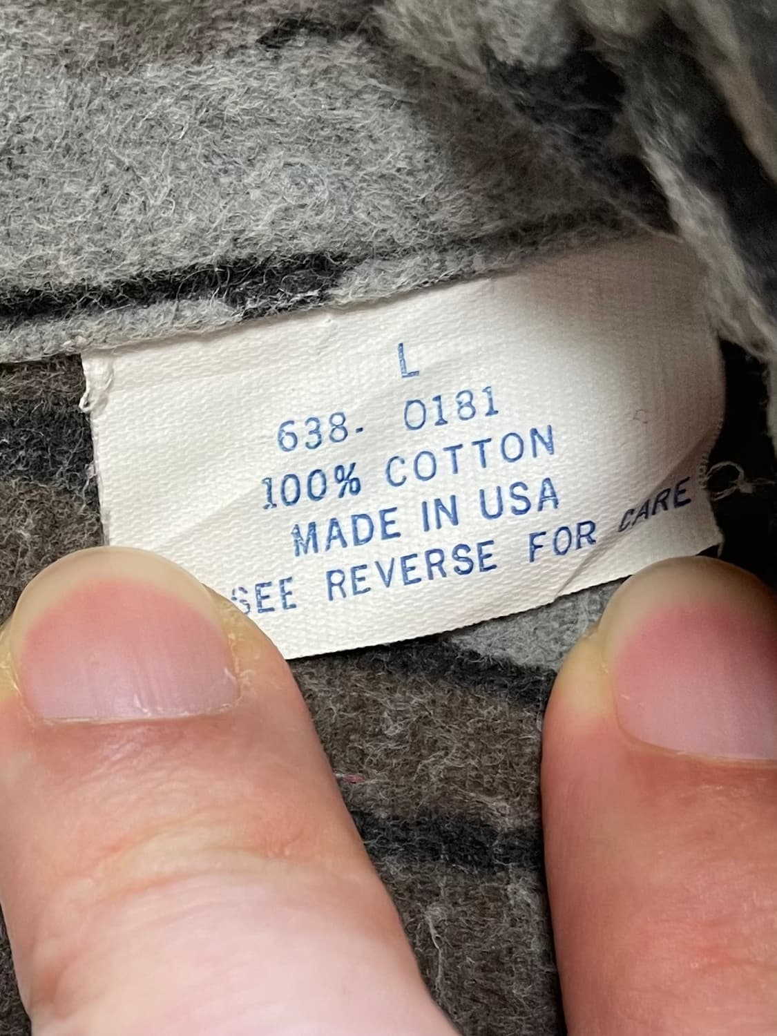 택포) 80s Made USA 트레바크 카모 BDU 필드 셔츠 헤비코튼 상품이미지3