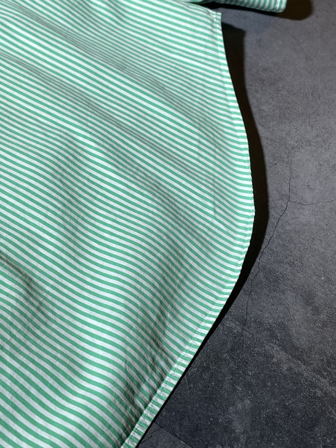 RALPH LAUREN 랄프로렌 빈티지 그린 스트라이프 코튼 셔츠 상품이미지8