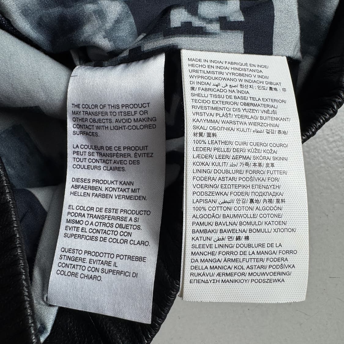 캘빈클라인 딱붙 리얼레더 양가죽 가죽자켓 상품이미지8