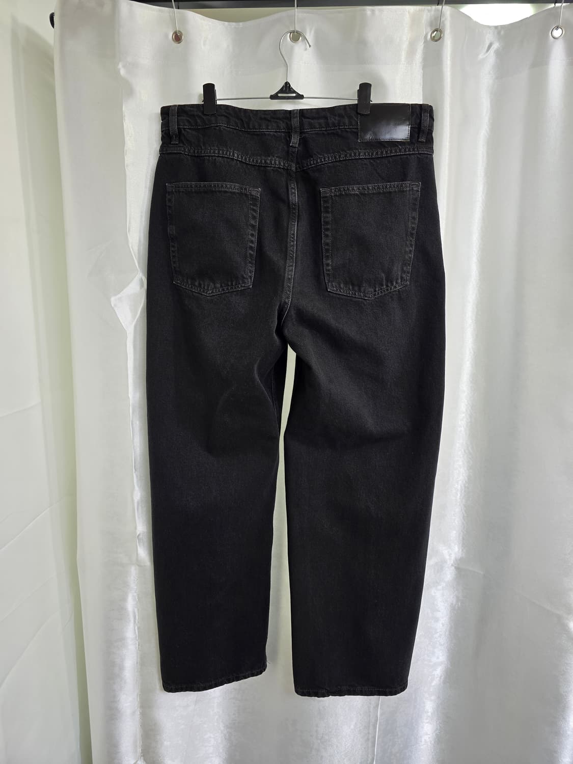 자라 블랙 워싱 와이드 데님 팬츠 (1441) 상품이미지2