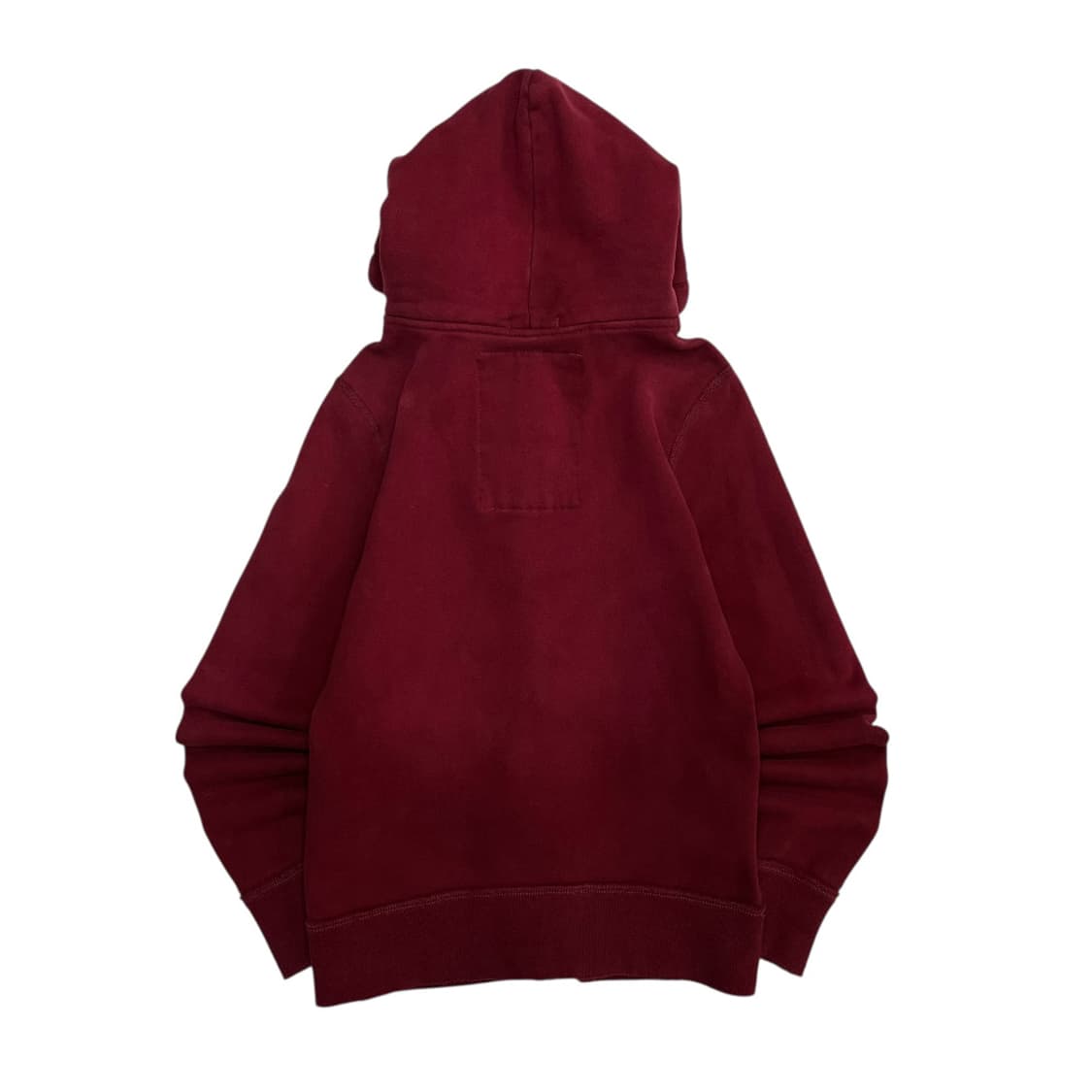 아베크롬비 센터로고 버건디 후드집업 S 상품이미지4