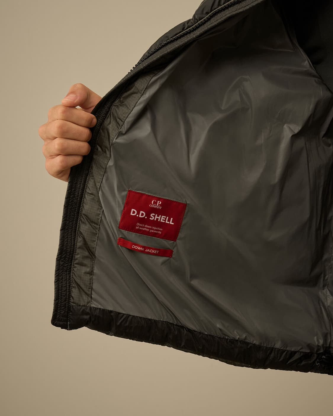 D.D. SHELL HOODED DOWN JACKET GUNMETAL 상품이미지8