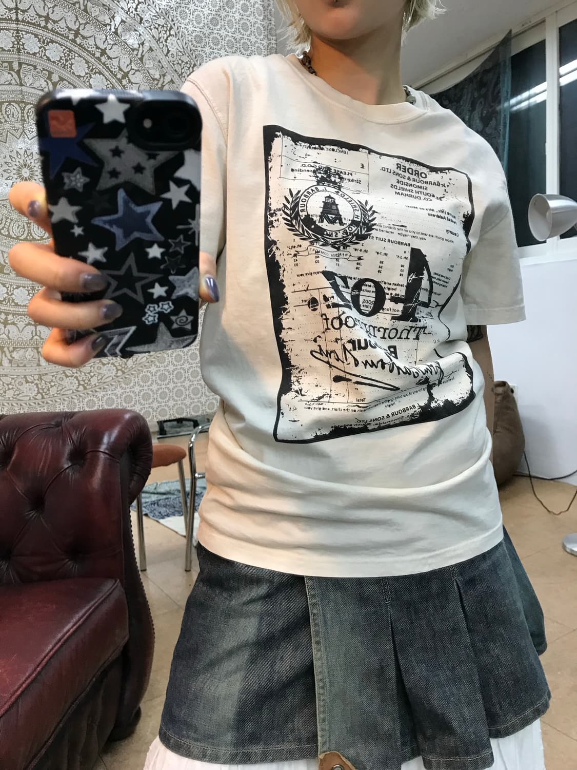 바버 프린팅 반팔 티  상품이미지6