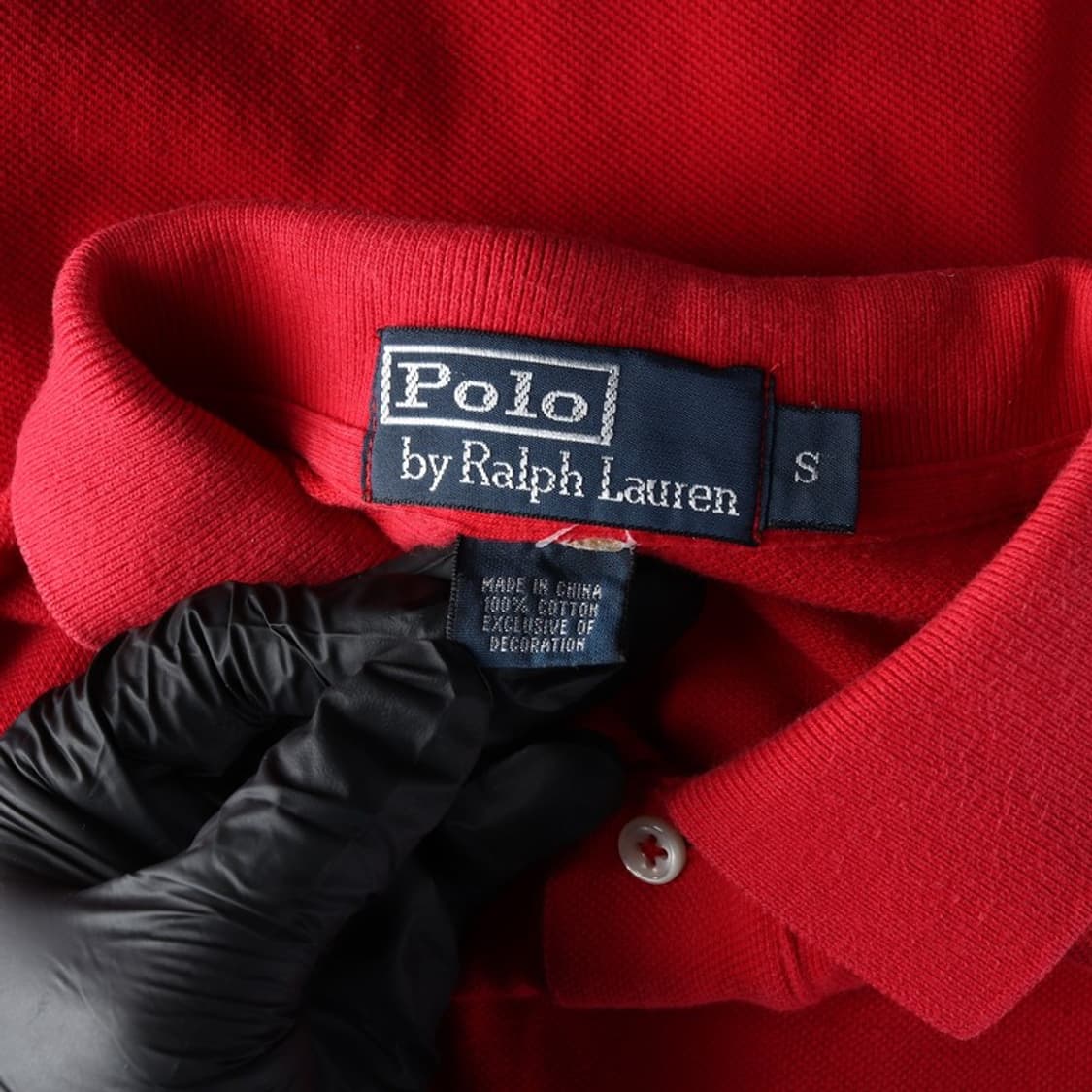 폴로 랄프로렌 빅포니 자수 반팔 카라티 레드 S 상품이미지5