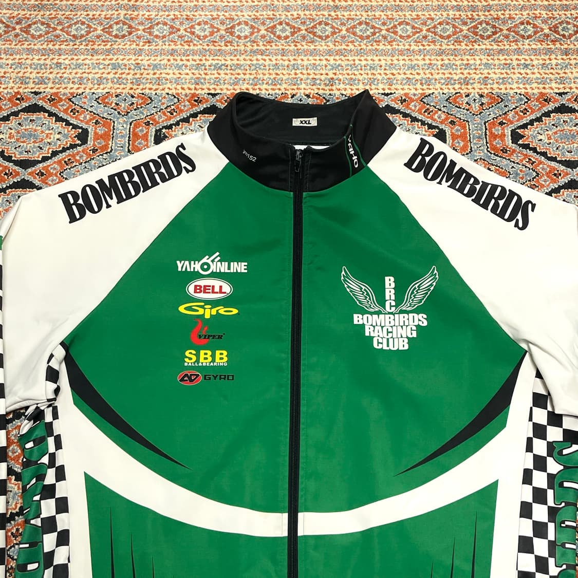 빈티지 그린 레이싱 져지 자켓 남성XXL 상품이미지2