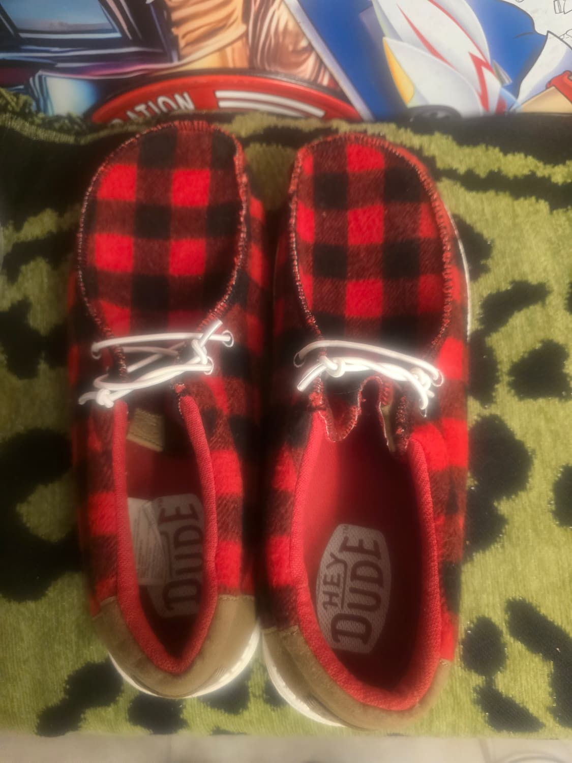 버팔로 체크 무늬가 있는 Hey Dude Wally  상품이미지2