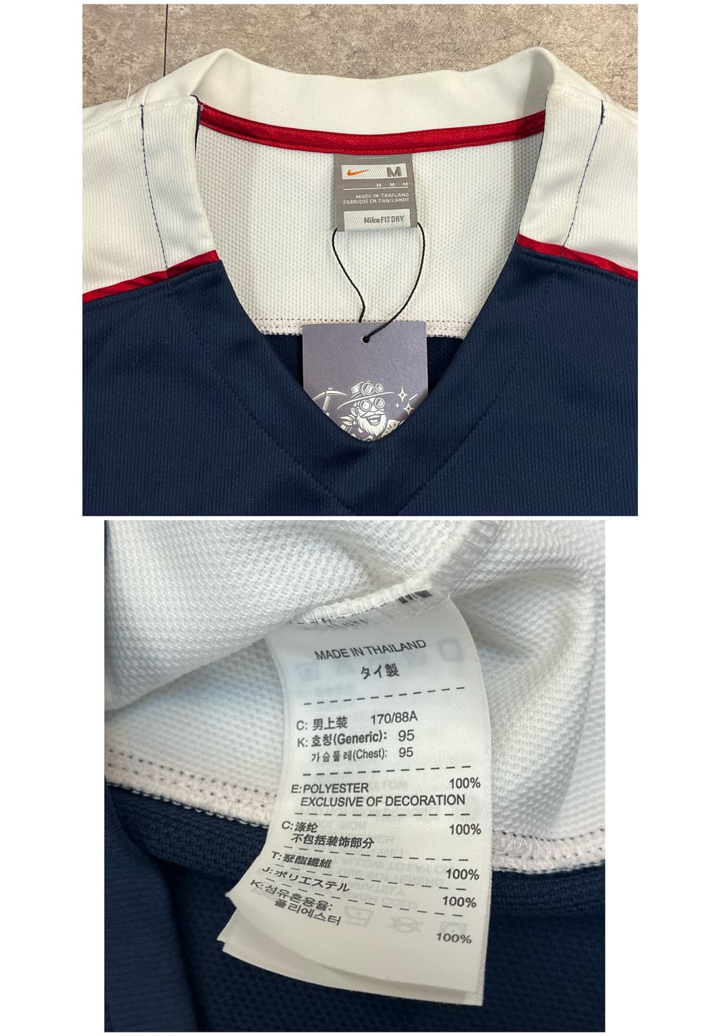 나이키 올드스쿨 스윙맨 슬리브리스 네이비 M #csz3738  상품이미지3