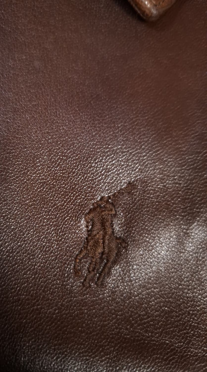 오리지날 랄프로렌폴로 리얼레더 브라운 자켓 상품이미지3