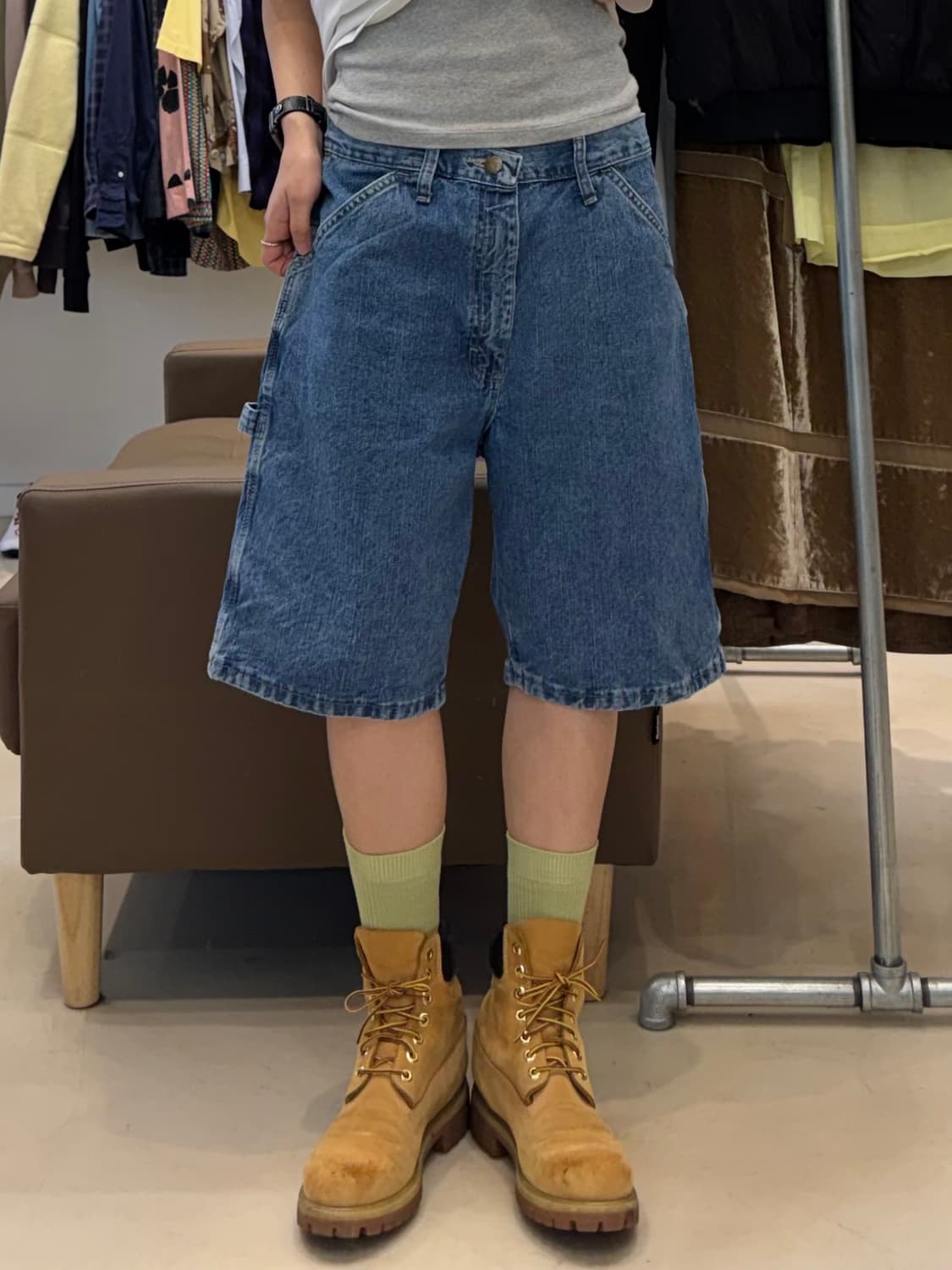 랭글러 카펜터 데님 하프 팬츠 상품이미지4