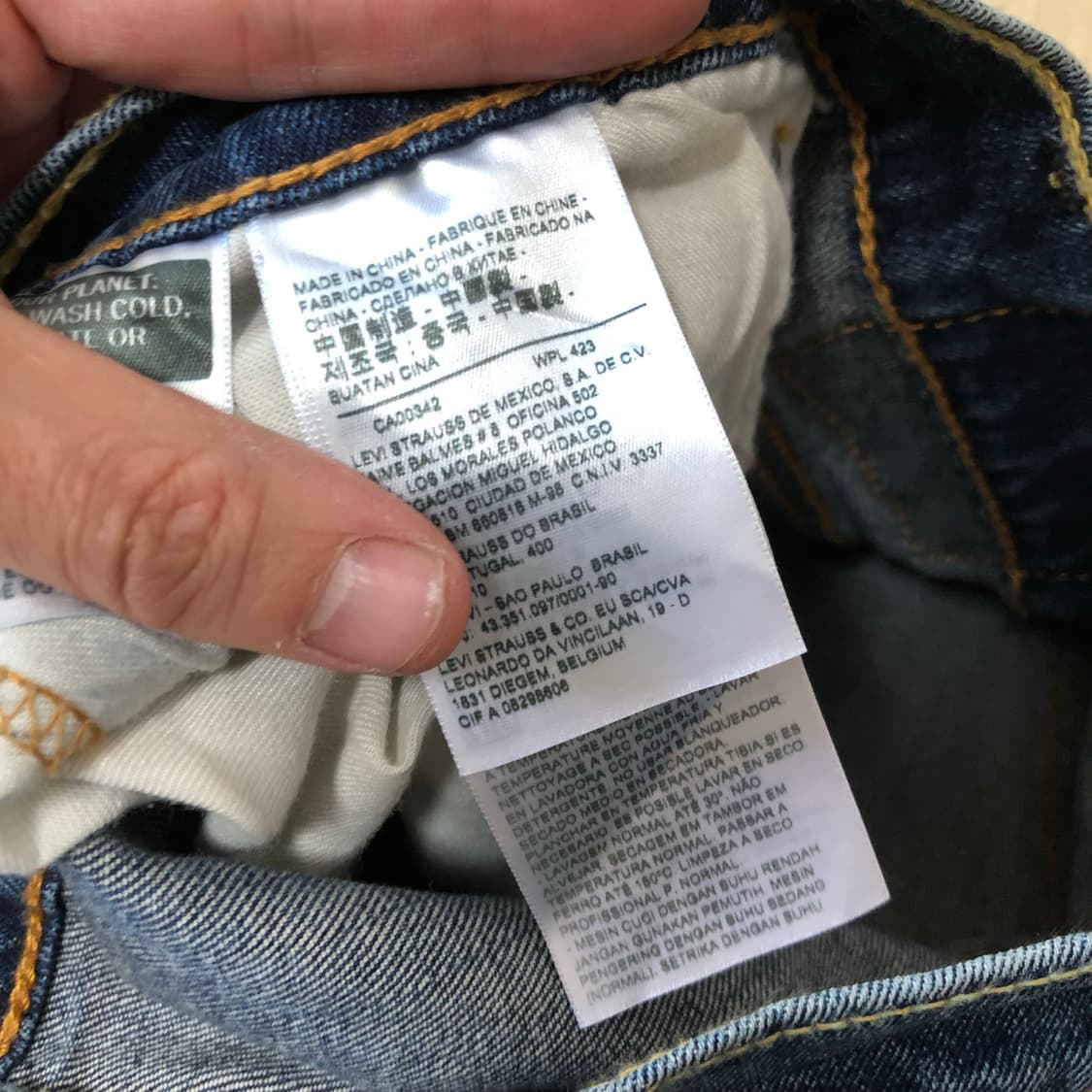 (38) 새상품 리바이스 Levi's 511 슬림핏 데님 연청 중청 2개 상품이미지5