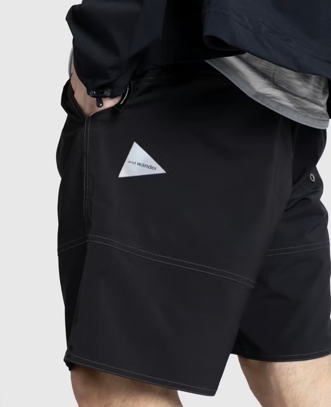 앤드원더 웨이브 쇼츠 블랙 XL 상품이미지3