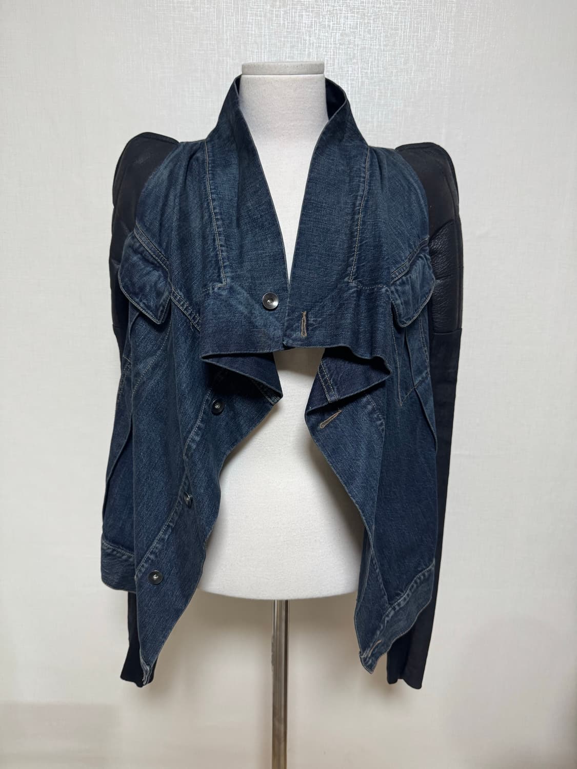 Rick Owens DRKSHDW 데님×레더 하이브리드 자켓 상품이미지2