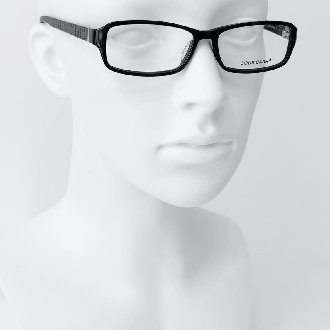 COUR CARRE 블랙 뿔테 데드스탁 빈티지안경 상품이미지5